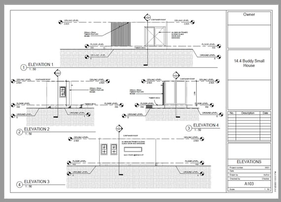Build Plan#14.4 Buddy: 20 Foot Shipping Container Home | Concept ...