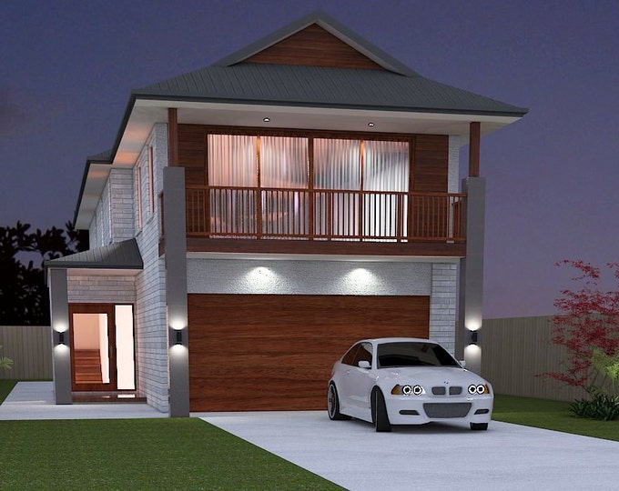 321 m2 / 3461 Sq Feet 4 Bed Narrow 2 Storey design- /Narrow Lot plan/two storey house plan/Narrow home plans/modern 2 storey/narrow 4 bed