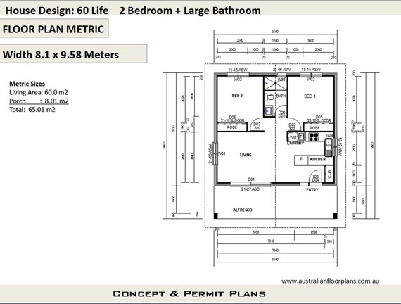 2 Bedroom House Plan 700 Sq Feet Or 65 M2 2 Small Home Design Small Home Design 2 Bedroom Granny Flat Concept House Plans For Sale