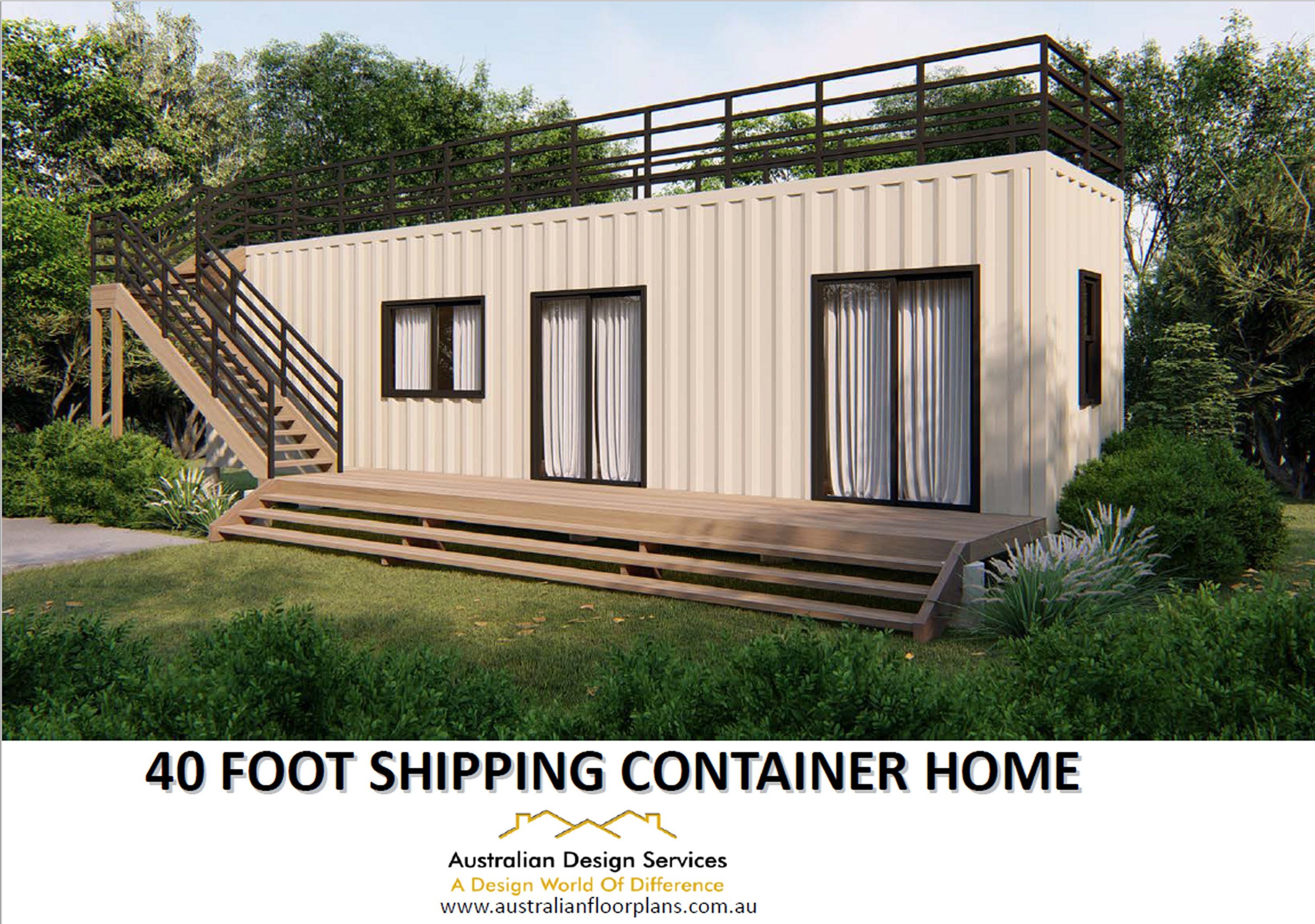 A Remarkable 40ft Shipping Container House Model