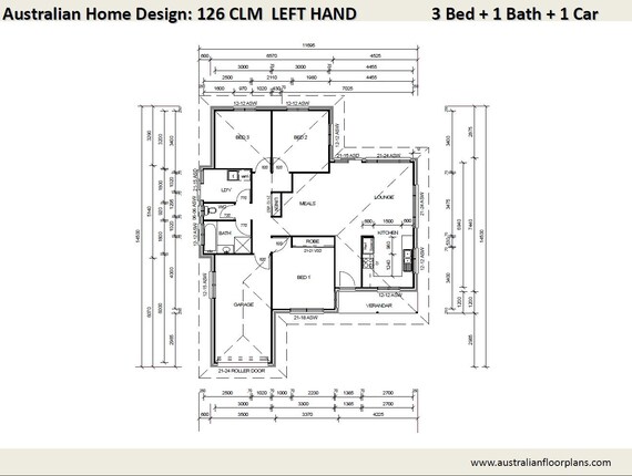 3 Bed House Plans Single Garage For Sale 126 M2 3 Bedroom Plans Small Home Single Garage House Plans Single Garage Modern