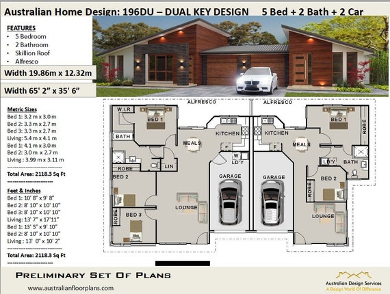 Duplex Best Selling House Plans 2 Family House Plan