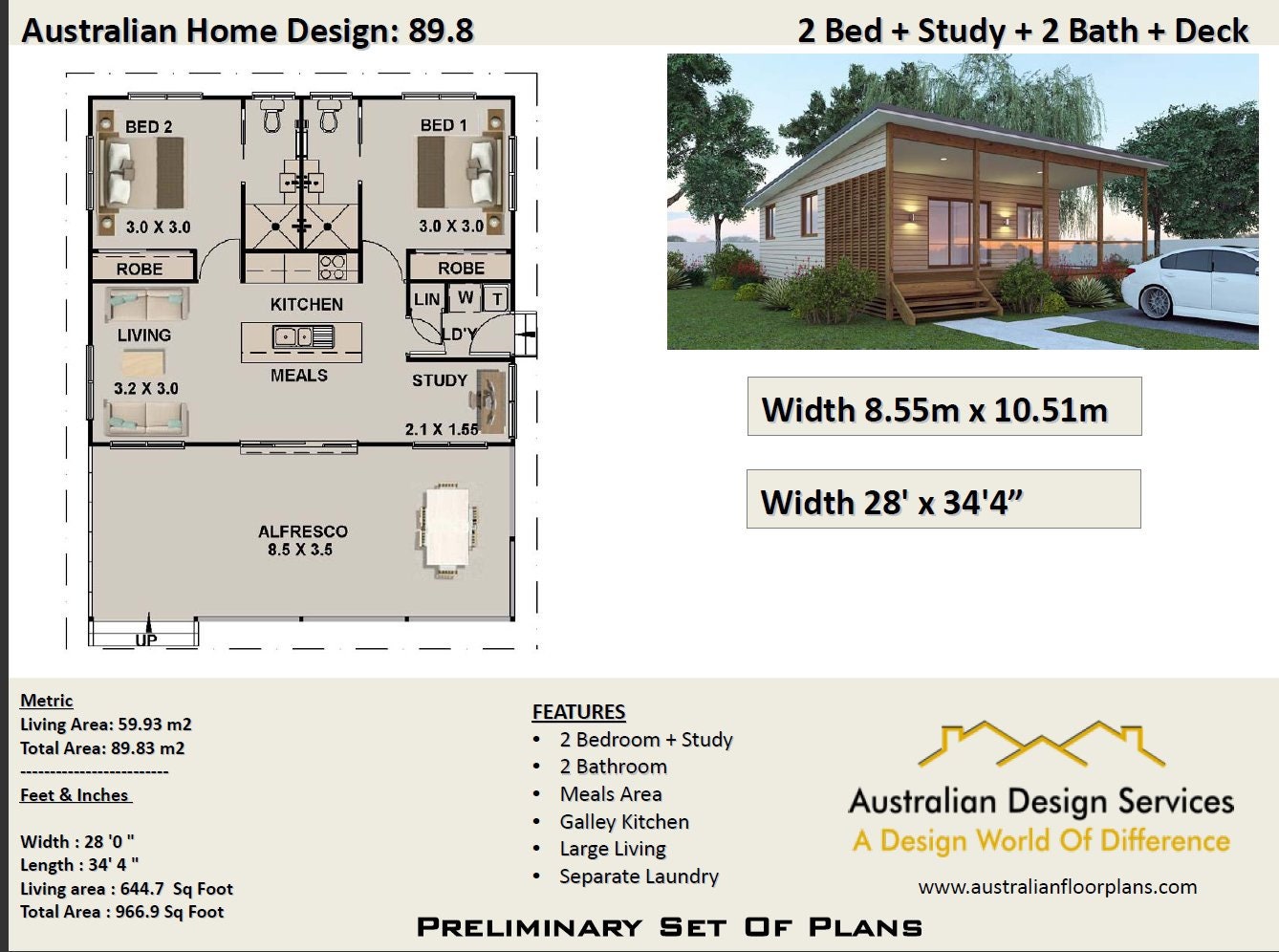 House Plans Under 1000 Sq Ft 2 Bedrooms 2 Bathroom Granny - Etsy