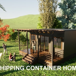 House Plans Shipping Container Construction Set of Plans Conex House ...