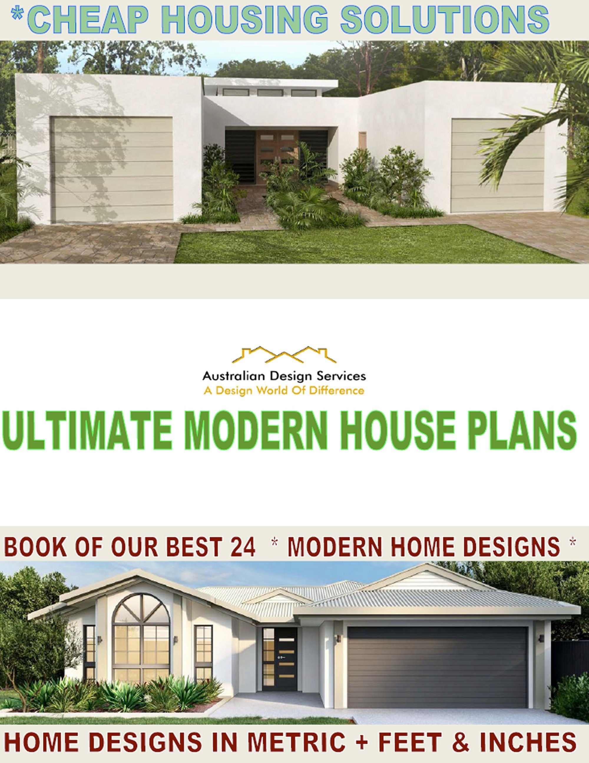 ULTIMATE MODERN PLANS House Design Book / house plans house   Etsy