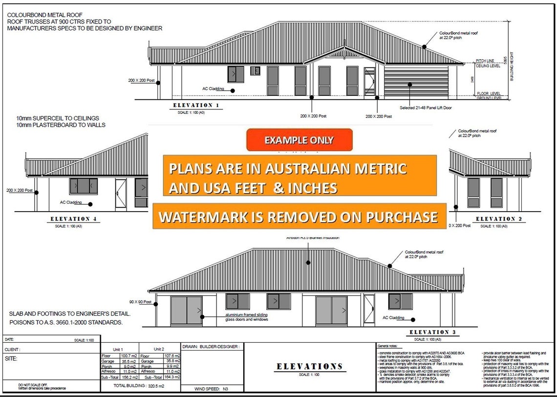 Duplex House Plans 6 Bedrooms Corner Lot Duplex House Plans - Etsy