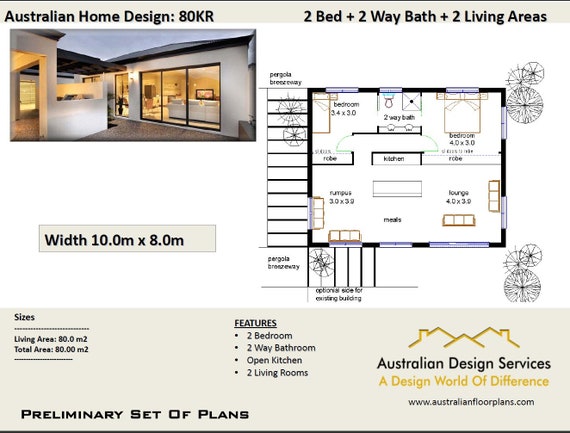 House Plan Bedroom Extension 2 Bed Granny Flat Renovations Plan House Plans Home Plans Small House Plans Tiny House Plan Australia