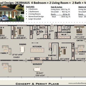 Landhaus Pläne | 4 Schlafzimmer Haus Pläne | Home Pläne | 4 Schlafzimmer Design | 4 Bett Grundriss | 4 Bett Blaupausen | Gehöft Haus Grundriss