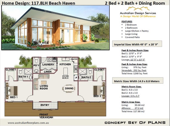 MODERN GRANNY FLAT Small and Tiny Home Design (Instant Download