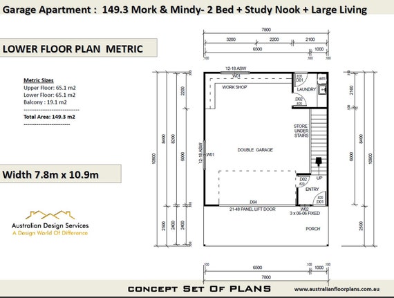 Mork Mindy 2 Bed Study House Plan Area 149 3 M2 1606 Sq Foot Garage Apartment Carriage House 2 Bed House Plans For Sale