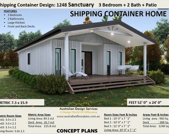 Design per la casa del container: casa del container da 3 x 40 piedi