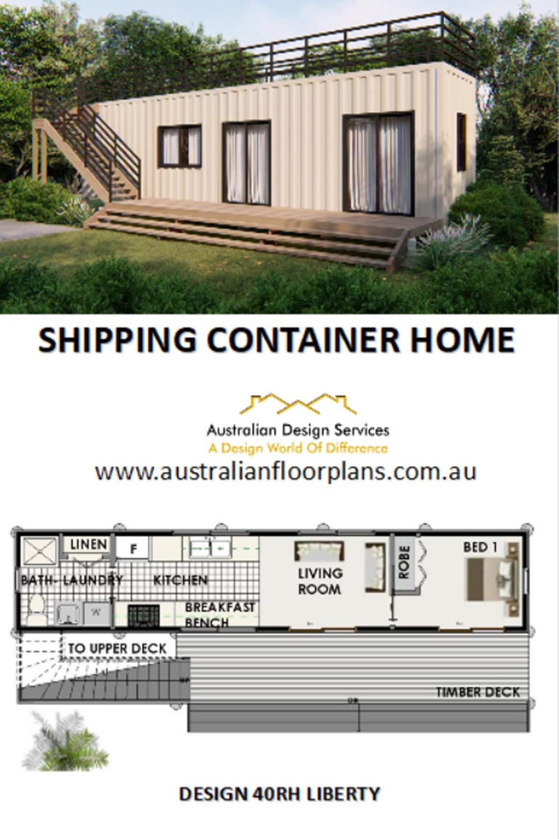 Building Plans SHIPPING CONTAINER HOME 40foot Container Etsy