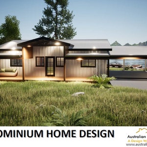 Barndominium Floor Plans - 2 Bedroom - 2 Bath - 1200 sqft or 112 m2 - Small and Tiny Home Design