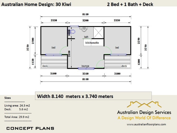 2 Bedroom Granny Flat House Plans For Sale 30 Kiwi 29 9 M2 Concept House Plans For Sale Simple House Plans
