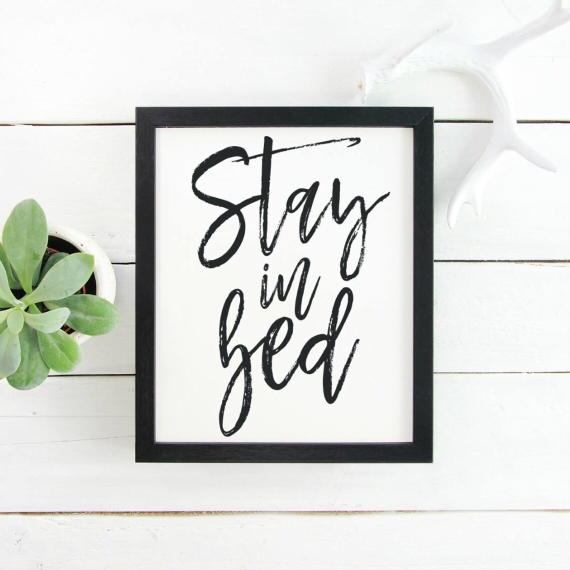 Bedroom Wall Art Stay in Bed Sign Stay in Bed Poster Stay Etsy UK