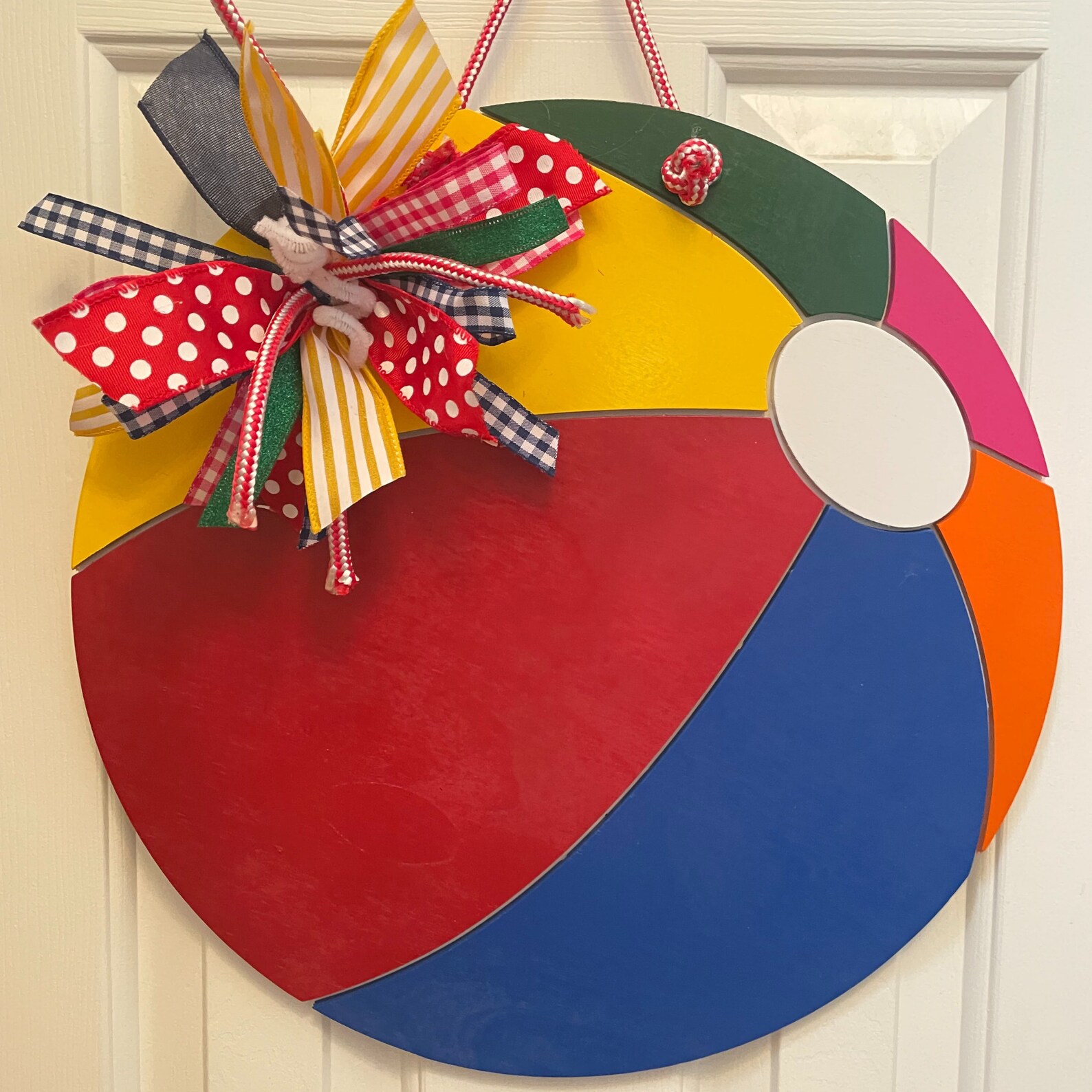 Summer Beach Ball Door Hanger Pool Party Decoration Tiki Bar Etsy