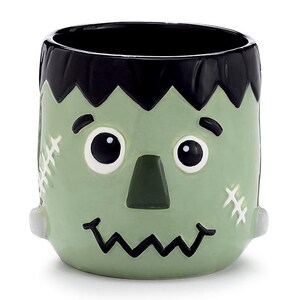 SCARY SWEET FRANKENSTEIN Candy Dish – Decoración de Halloween, Acento Frankie, Decoración rústica de otoño, Centro de mesa de Halloween