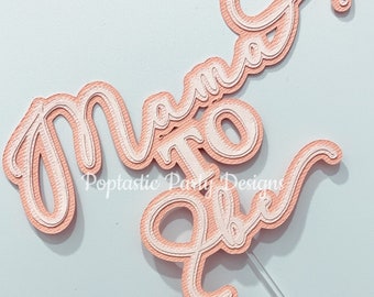 Baby Shower Cake Topper | Custom Baby Cake Topper | Pink Baby Cake Topper | Cake Topper Baby Shower Decor | Girl Cake Decor