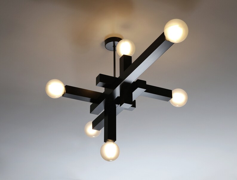 STRUCTURE 01 by Balance Lamp Modern pendant lamp inspired by brutalist architecture and De Stijl movement image 5