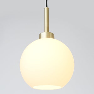 Simple modern glass ball pendant lamp, Ceiling lamp, Balance Lamp image 2