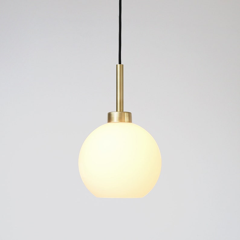 Simple modern glass ball pendant lamp, Ceiling lamp, Balance Lamp image 1