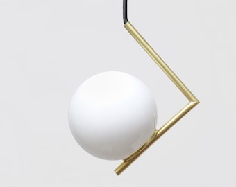 Minimale moderne geometrische Pendelleuchte, Deckenlampe, Balance Lampe