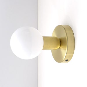 2 x Solid brass minimal modern wall lamp, Sconce lamp, Balance Lamp