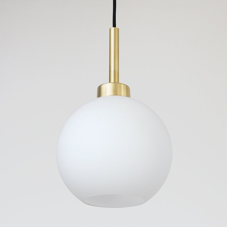 Simple modern glass ball pendant lamp, Ceiling lamp, Balance Lamp image 3