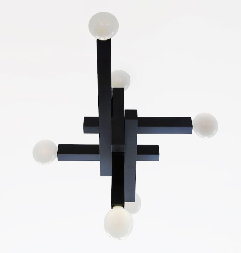 STRUCTURE 01 by Balance Lamp Modern pendant lamp inspired by brutalist architecture and De Stijl movement image 2