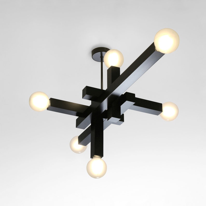 STRUCTURE 01 by Balance Lamp Modern pendant lamp inspired by brutalist architecture and De Stijl movement image 1