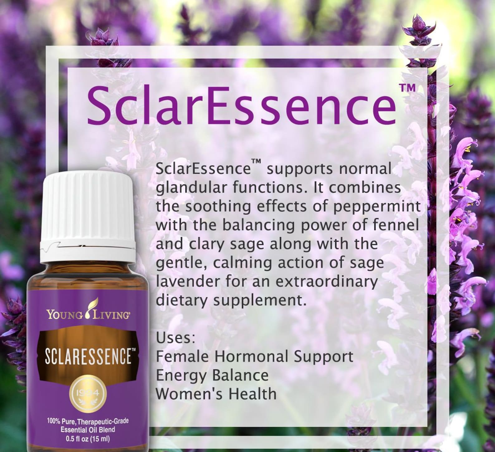 Sclaressence Essential Oil Blend Young Living 15ml Etsy