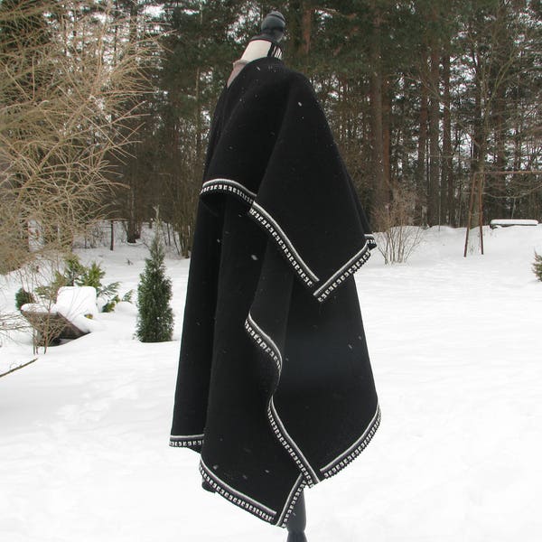 mens shawl poncho