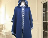women ponchos boho poncho wraps shawls knit poncho hooded poncho dark blue poncho stylish poncho coat woman poncho woman cape,wool sweater
