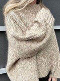 Hand Knitted Alpaca Oversized Sweater, Chunky Wool Jumper