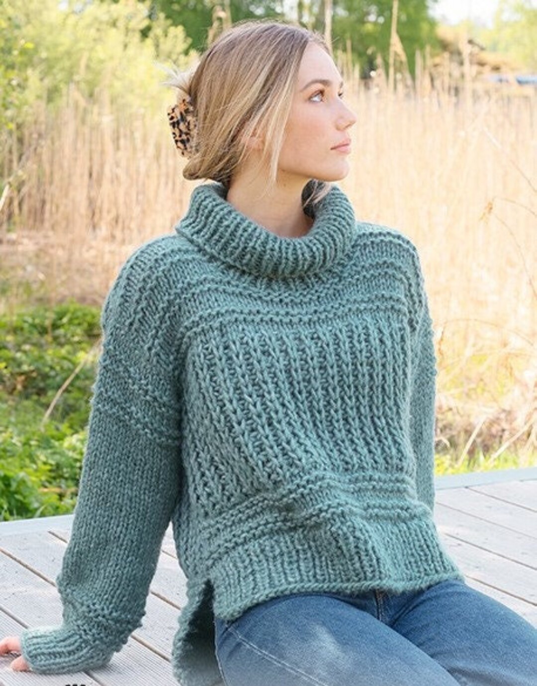 Chunky Alpaca Wool Sweaterhand Knitted Sweater Oversized - Etsy