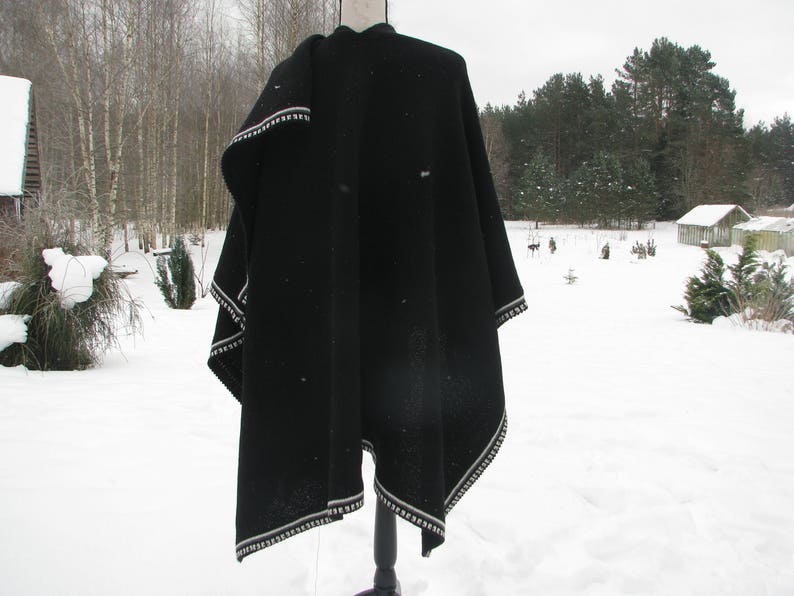 Men's Knitted Poncho Oversized Knit Poncho Blanket for Men Etsy