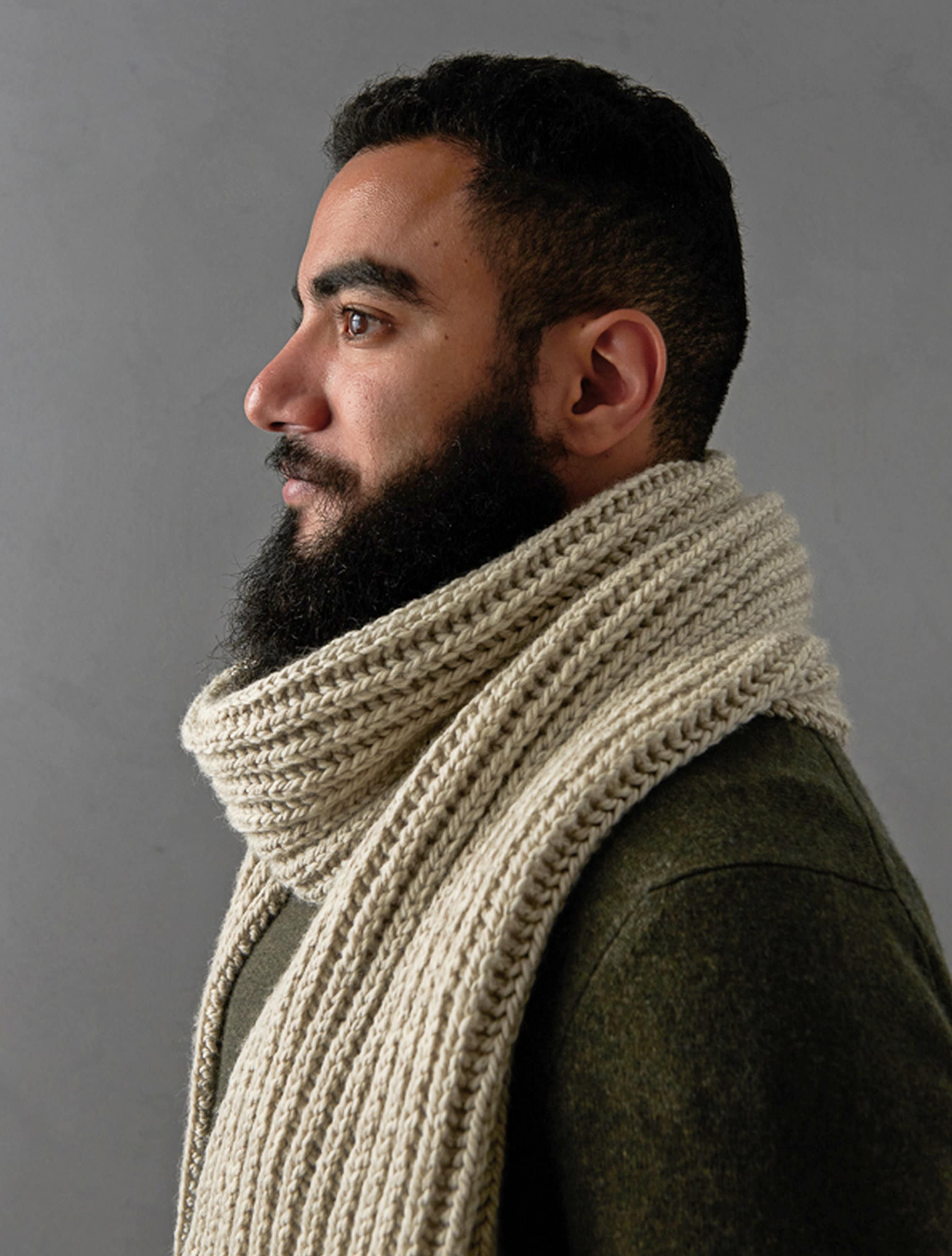 Mens knit scarf Man wool scarf knitted scarf for men gift Etsy
