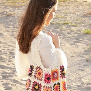 Crochet Bag, Hobo bag, handmade bag, crossbody shoulder bag, Crochet bag, Woven bag, beach large bag, everyday bag, Boho Bag,Gift for Her, image 2