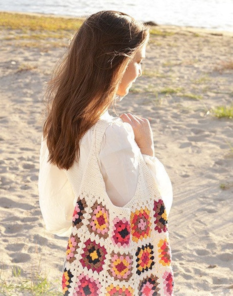 Crochet Bag, Hobo bag, handmade bag, crossbody shoulder bag, Crochet bag, Woven bag, beach large bag, everyday bag, Boho Bag,Gift for Her, image 2