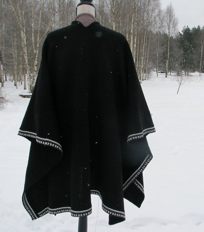Men's Knitted Poncho Oversized Knit Poncho Blanket for Men Etsy