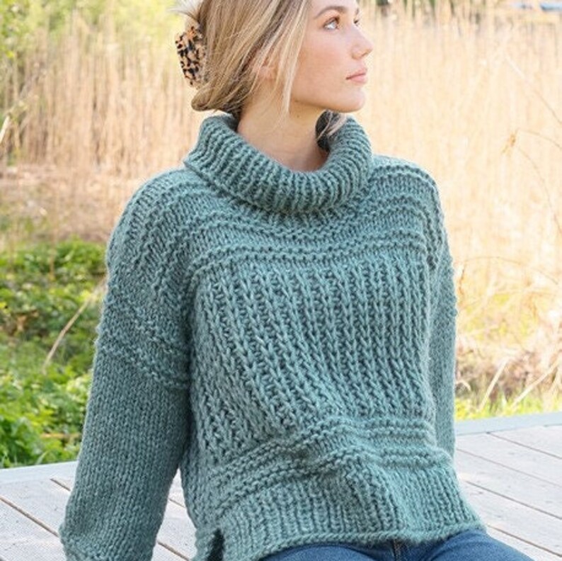 Chunky Alpaca Wool Sweaterhand Knitted Sweater Oversized - Etsy