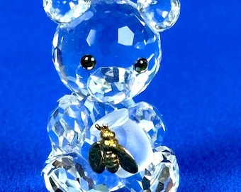 スワロフスキークリスタルのクリスベアとハニーポットの置物 - Etsy 日本