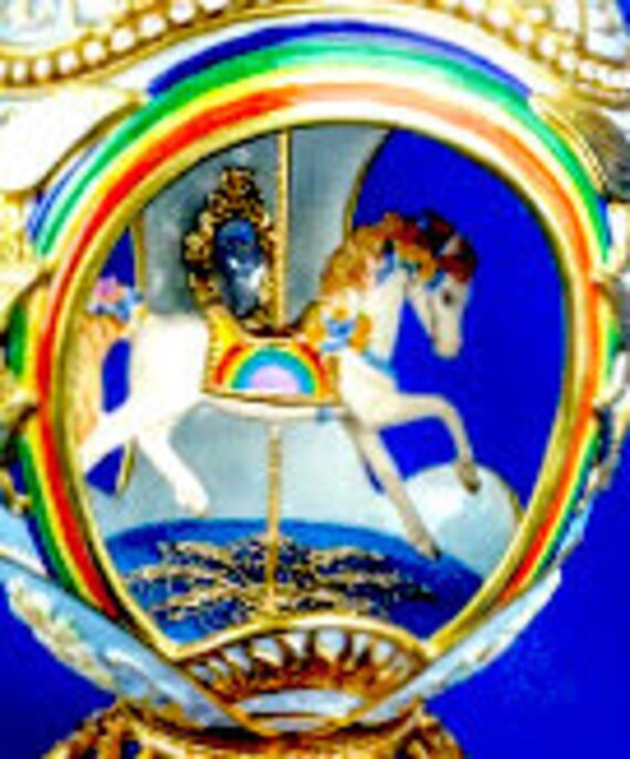 Franklin Mint House of Faberge Egg With Carousel Horse - Etsy