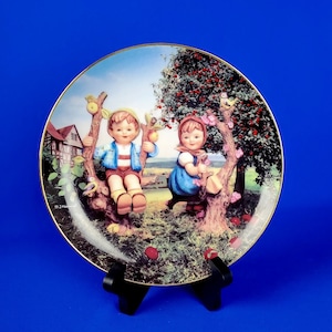 Apple Tree Boy and Girl Hummel Plate