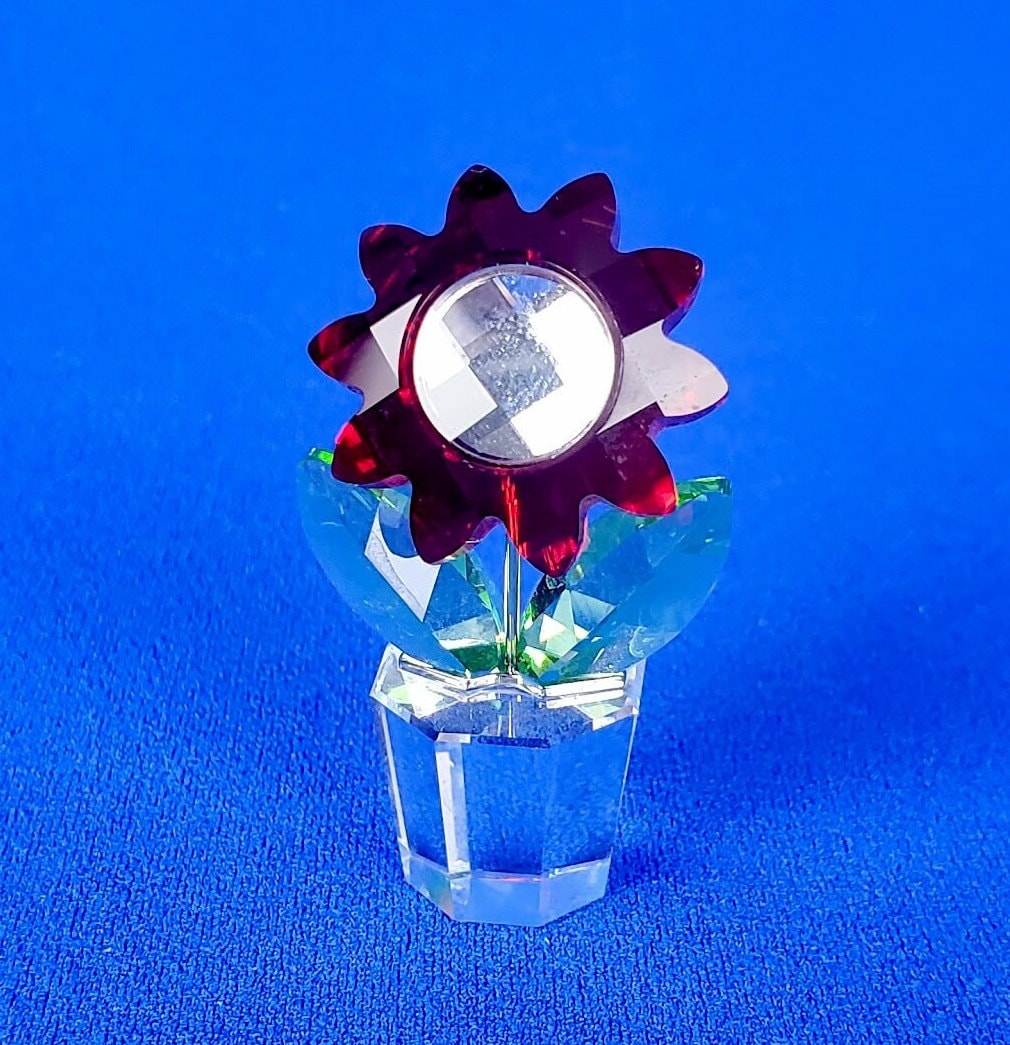 Swarovski crystal flower figurines - Etsy 日本