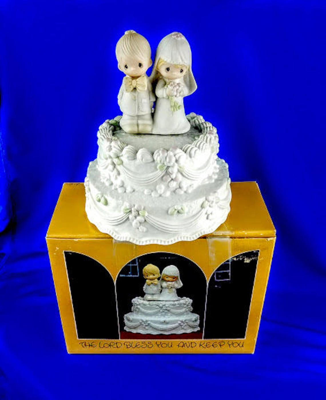 Precious Moments Wedding Cake Music Box the Lord Bless You Etsy