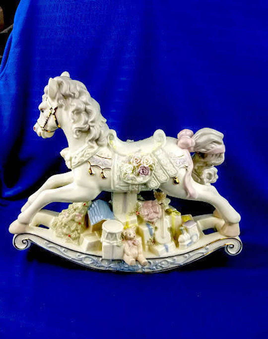 Christmas Rocking Horse Music Box Etsy