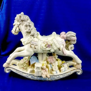 Christmas Rocking Horse Music Box