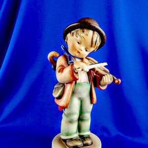 LARGE 8&quot; 1930&#39;s Little Fiddler Hummel Figurine