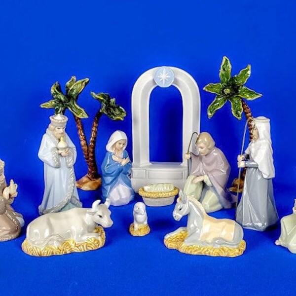 Miniature Hallmark Nativity Etsy